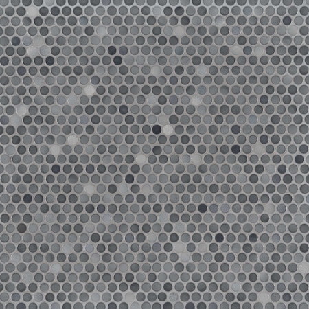 Msi Penny Round Grigio Mix 12.2 In. X 11.3 In. X 6 Mm Glazed Ceramic Mesh-Mounted Mosaic Tile, 15PK ZOR-MD-0196